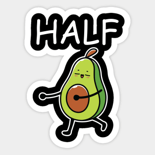 Better Half Avocado Couple Matching Sticker